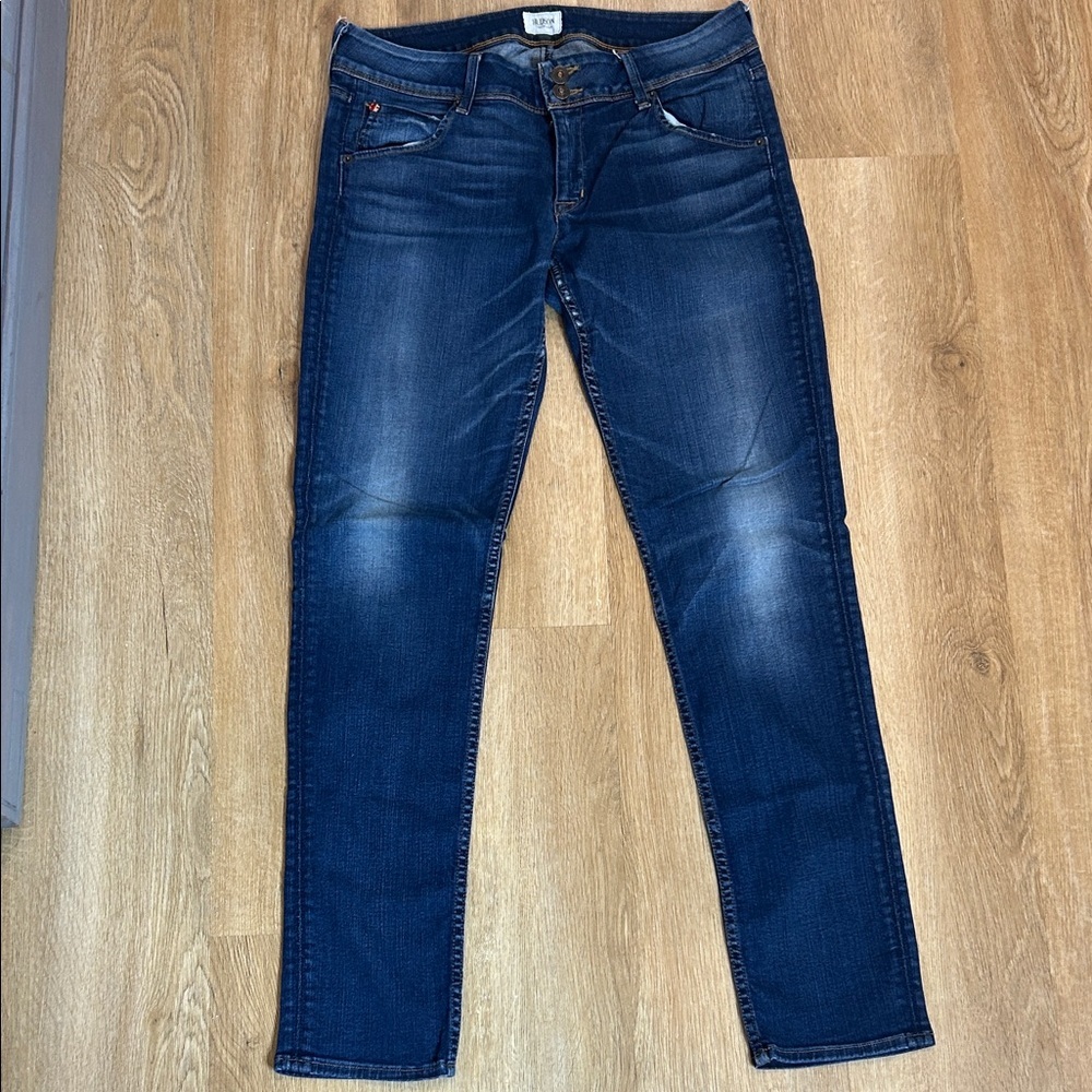 Hudson Jeans Dark Blue Skinny Jeans for Women Size 10 - Picture 3 of 10
